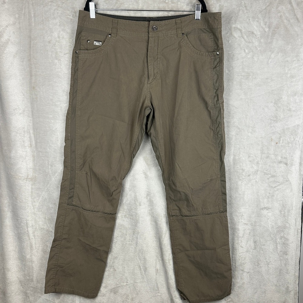 Kuhl Radikl Men's Brown Hiking Utility Pants 38x32 Stretch Panels 5116